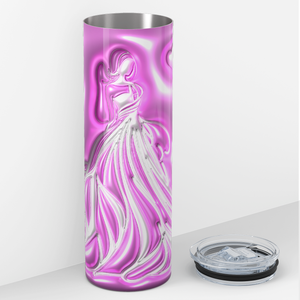 Pink Bride Inflated Balloon 20oz Skinny Tumbler