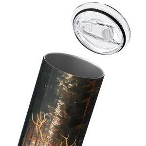 Deer Hunting in the Forest 20oz Skinny Tumbler