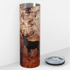 Deer Hunting Orange 20oz Skinny Tumbler