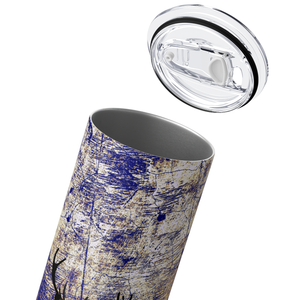 Deer Hunting Purple 20oz Skinny Tumbler