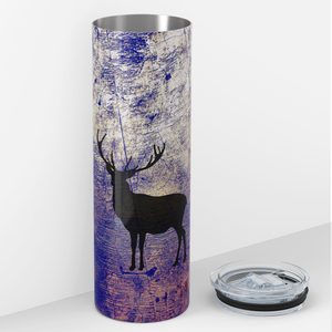 Deer Hunting Purple 20oz Skinny Tumbler