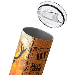 Deer Hunting Rules 20oz Skinny Tumbler