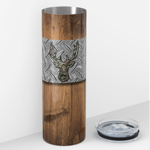 Deer Hunting 20oz Skinny Tumbler