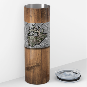 Elk Hunting 20oz Skinny Tumbler