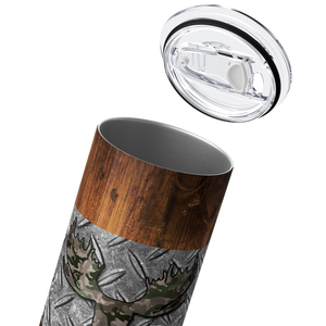 Moose Hunting Tumbler 20oz Skinny Tumbler