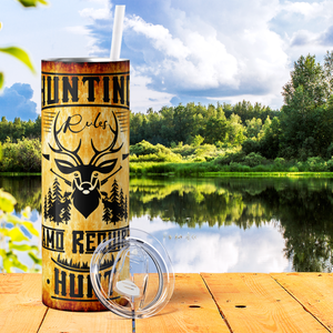 Hunting Rules Camo Required 20oz Skinny Tumbler