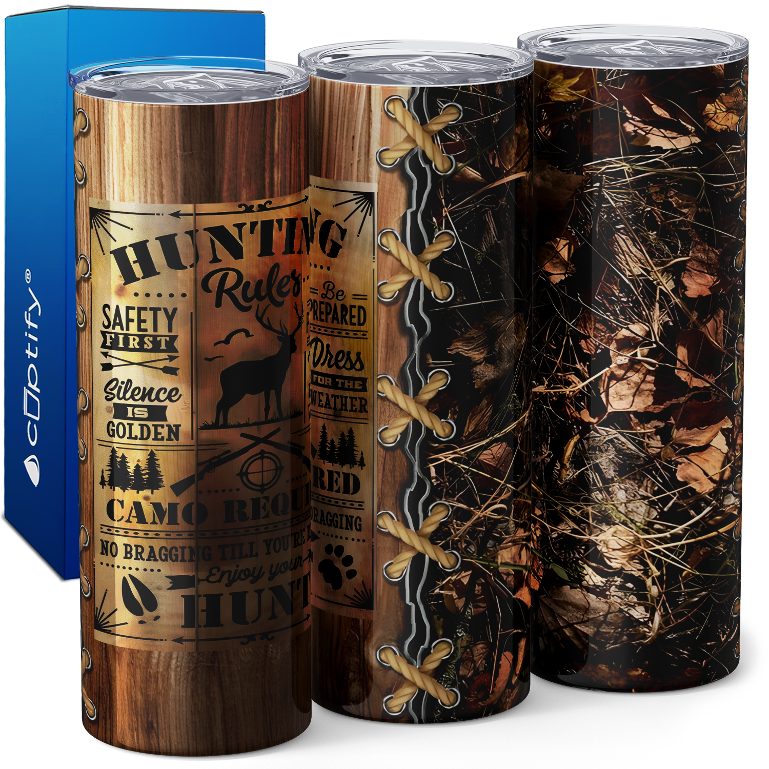 Hunting Rules 20oz Skinny Tumbler