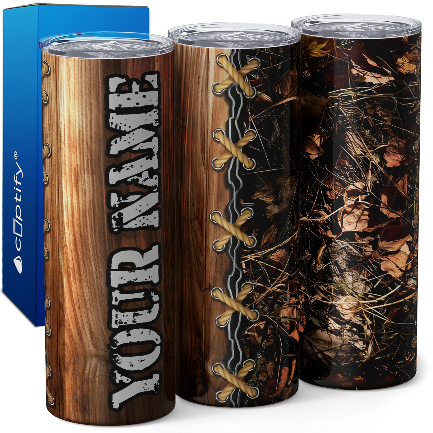 Personalized Hunting 20oz Skinny Tumbler