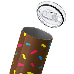 Chocolate Donut Sprinkles 20oz Skinny Tumbler