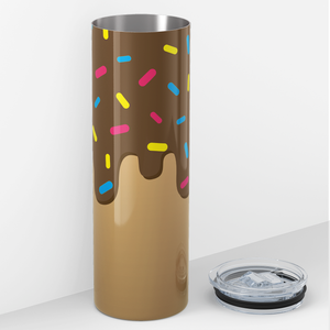 Chocolate Donut Sprinkles 20oz Skinny Tumbler