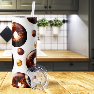 Chocolate Donuts 20oz Skinny Tumbler