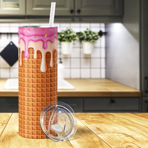 Donut Dripping Waffle 20oz Skinny Tumbler