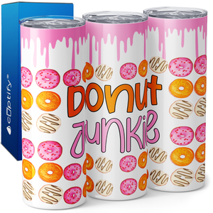 Donut Junkie 20oz Skinny Tumbler