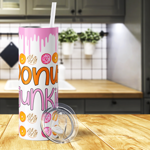 Donut Junkie 20oz Skinny Tumbler