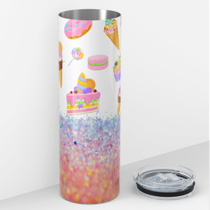 Donut Sweets Glitters 20oz Skinny Tumbler