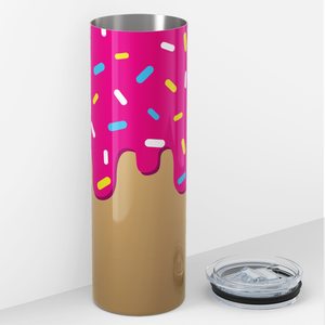 Pink Donut Sprinkles 20oz Skinny Tumbler