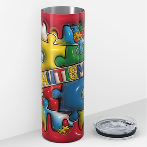 Autism Puzzle 20oz Skinny Tumbler