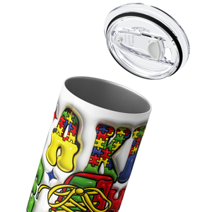 Be A Kind Sole Autism Awareness 20oz Skinny Tumbler