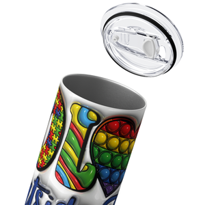 Color Outside The Lines 20oz Skinny Tumbler