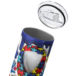 Support Squad Autism Awareness 20oz Skinny Tumbler