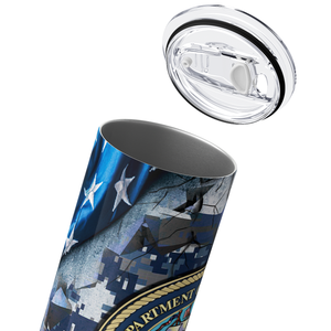 U.S. Navy Badge 20oz Skinny Tumbler