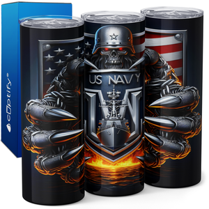 US NAVY 20oz Skinny Tumbler