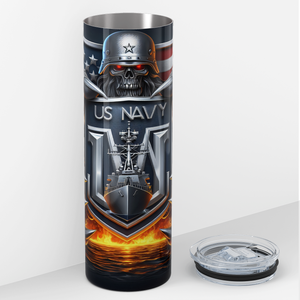 US NAVY 20oz Skinny Tumbler