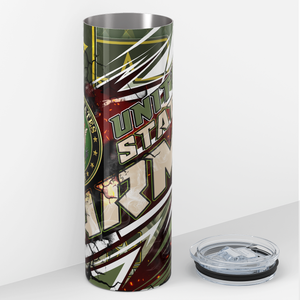 United States Army 20oz Skinny Tumbler