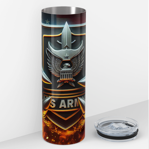 US Army Badge 20oz Skinny Tumbler