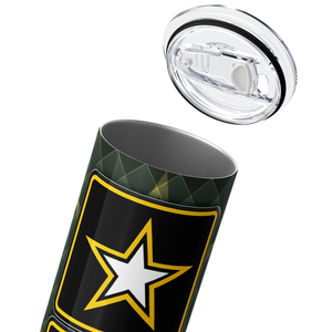 US Army Camouflage 20oz Skinny Tumbler