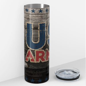 US Army Distressed 20oz Skinny Tumbler