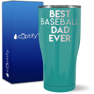 Best Baseball Dad Ever on 27oz Curve Tumbler