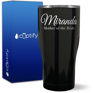 Personalized Mother of the Bride on 27oz Curve Tumbler