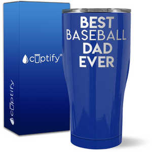 Best Baseball Dad Ever on 27oz Curve Tumbler