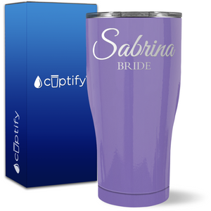 Personalized Bride on 27oz Curve Tumbler