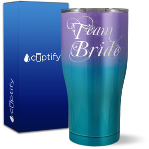 Team Bride on 27oz Curve Tumbler