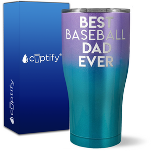 Best Baseball Dad Ever on 27oz Curve Tumbler