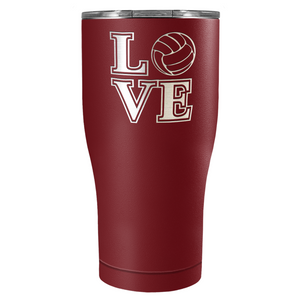 LOVE Volleyball 27oz Curve Stainless Steel Tumbler