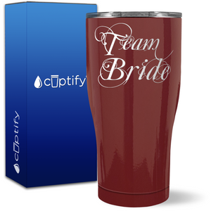 Team Bride on 27oz Curve Tumbler