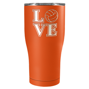 LOVE Volleyball 27oz Curve Stainless Steel Tumbler