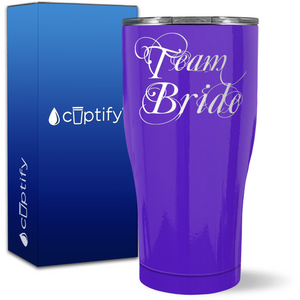 Team Bride on 27oz Curve Tumbler