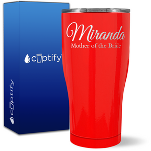 Personalized Mother of the Bride on 27oz Curve Tumbler