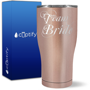 Team Bride on 27oz Curve Tumbler