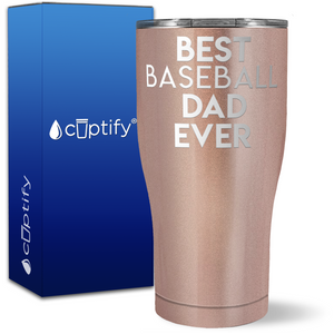 Best Baseball Dad Ever on 27oz Curve Tumbler