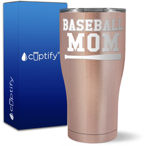 Baseball Mom with Bat on 27oz Curve Tumbler