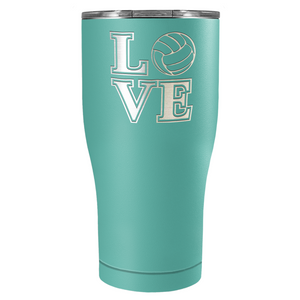 LOVE Volleyball 27oz Curve Stainless Steel Tumbler