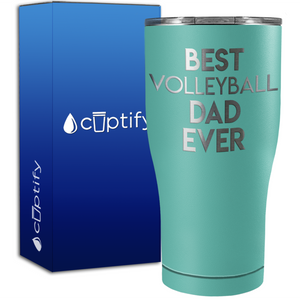 Best Volleyball Dad Ever 27oz Curve Stainless Steel Tumbler