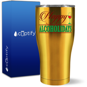 Happy Alcoholidays 27oz Curve Tumbler