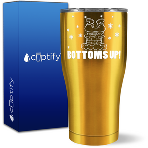 Bottoms Up Santa 27oz Curve Tumbler