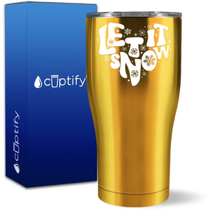 Let it Snow Heart 27oz Curve Tumbler